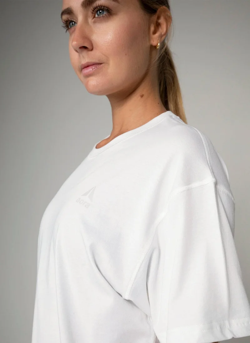 Aora  Aora Unisex Season Graphic T-shirt – Lightweight Cotton, Nature-Inspired Print, Relaxed Fit – White (V12 Edition)  | Best Price UAE