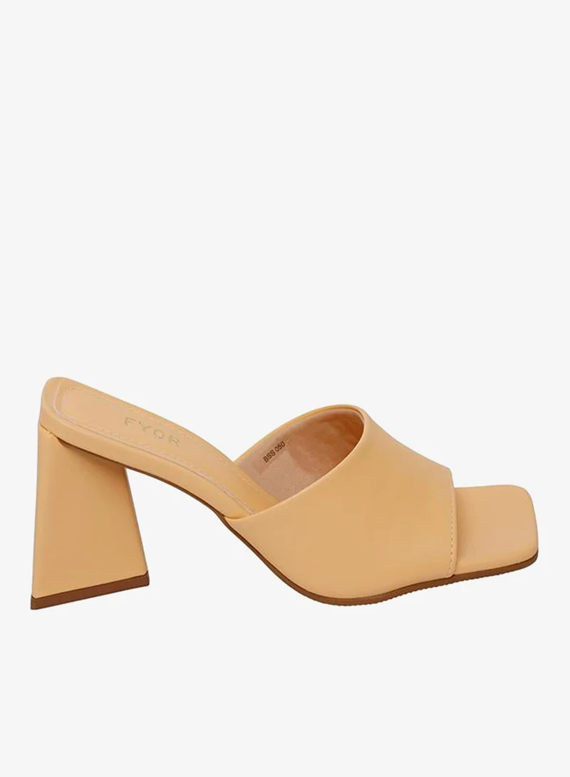 فايور Minimal Block Heel Mule BSS 050