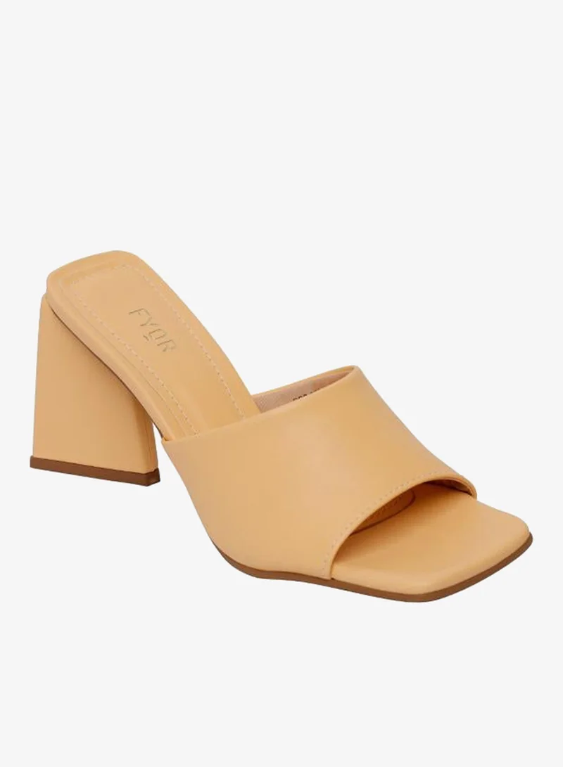 فايور Minimal Block Heel Mule BSS 050