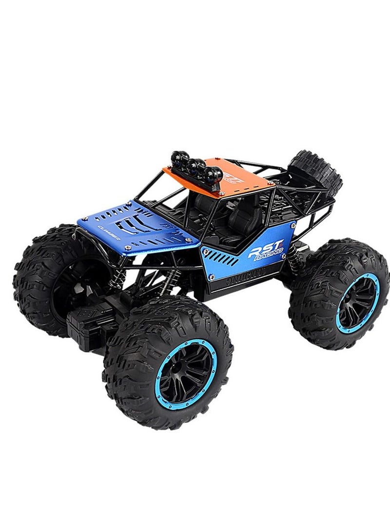 Rock Climbing Stunt RC Car 4WD 2.4GHz Remote Control truck with off road tires LED Lights RC drift cars BLUE - Image 1