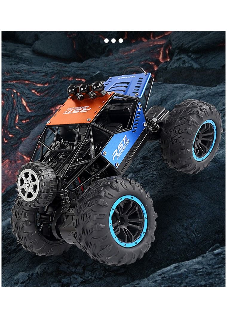 Rock Climbing Stunt RC Car 4WD 2.4GHz Remote Control truck with off road tires LED Lights RC drift cars BLUE - Image 5