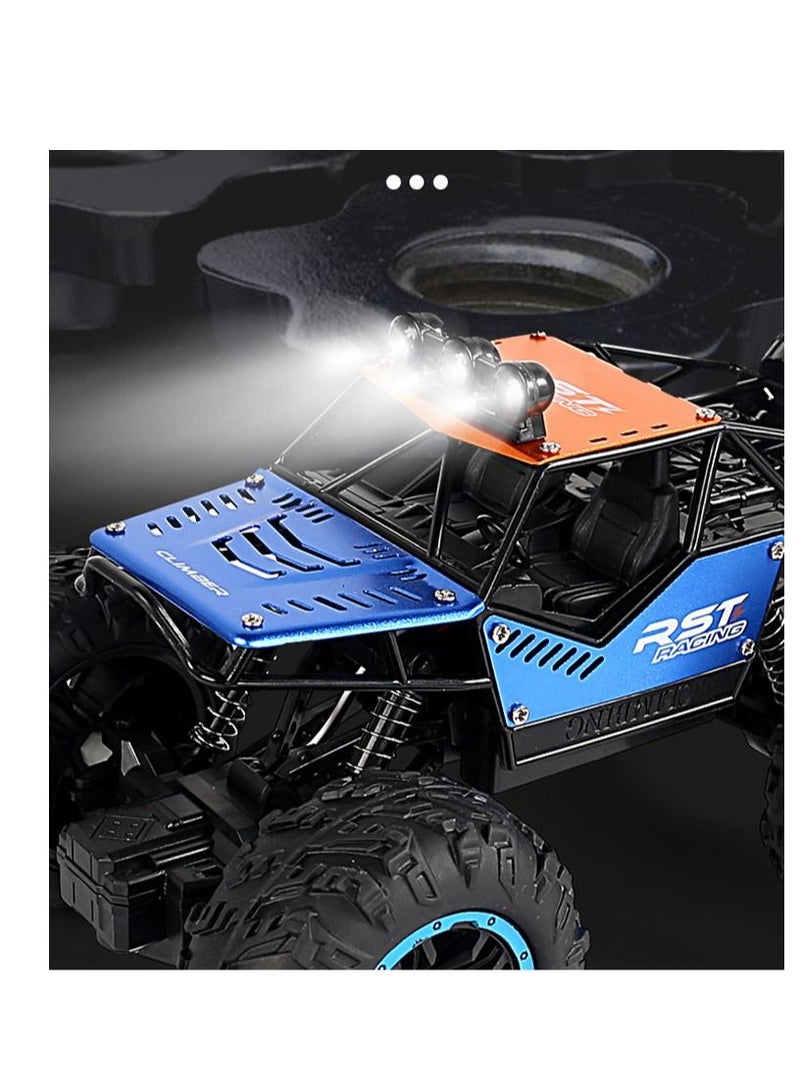 Rock Climbing Stunt RC Car 4WD 2.4GHz Remote Control truck with off road tires LED Lights RC drift cars BLUE - Image 3