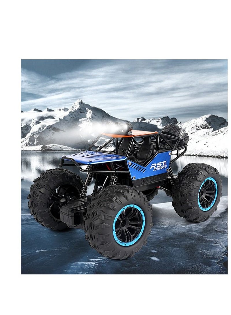 Rock Climbing Stunt RC Car 4WD 2.4GHz Remote Control truck with off road tires LED Lights RC drift cars BLUE - Image 4