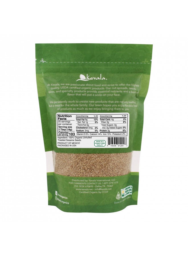 Kevala Organic Toasted Sesame Seeds 1Lb - Image 2
