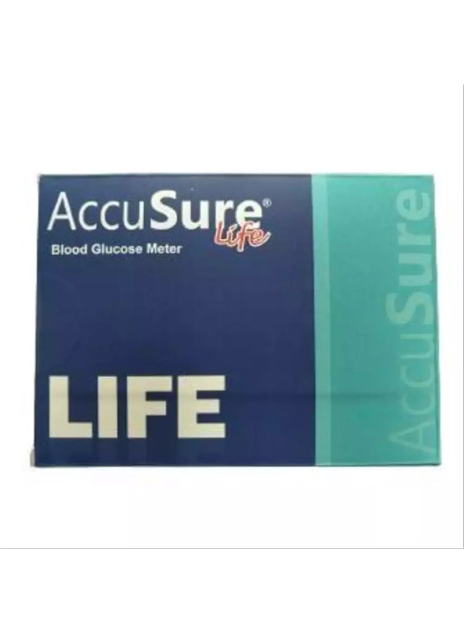 AccuSure أككيور لايف جهاز قياس نسبة السكر في الدم | مع 25 شريط اختبار - Image 2