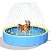 artcool 47 Thicken Small Dog PoolNonSlip KiddieKids Pool Hard Plastic2in1 Foldable Sprinkler Puppy PoolsPortable Pet Pools for Summer Outdoor Backyard - Image 3