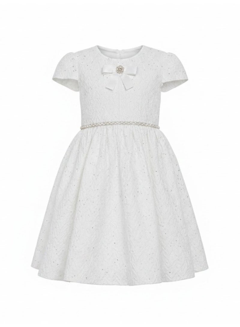 victor and jane Textured Bow Dress - Image 3