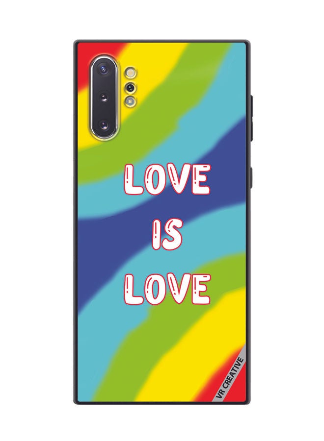 VR CREATIVE Protective Case Cover For Samsung Galaxy Note10 Plus 5G Love Is Love Design Multicolor - Image 1