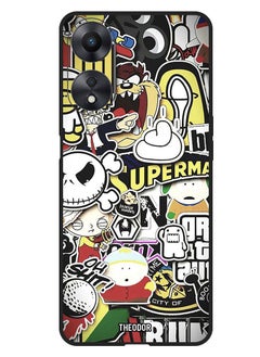 Protective Case Anti Scratch Shock Proof Bumper Cover For Oppo F23 5G Cartoon Collage
