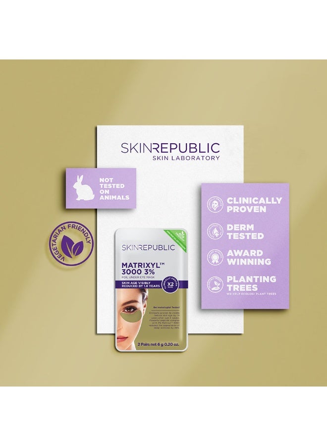 سكين ريبابلك سكين ريبابليك لصقات قناع تحت العين 3000 3% ماتريكسيل، يقلل التجاعيد العميقة ويحسن ملمس البشرة | يعزز المرونة وشد البشرة - عبوة من زوجين - Image 5