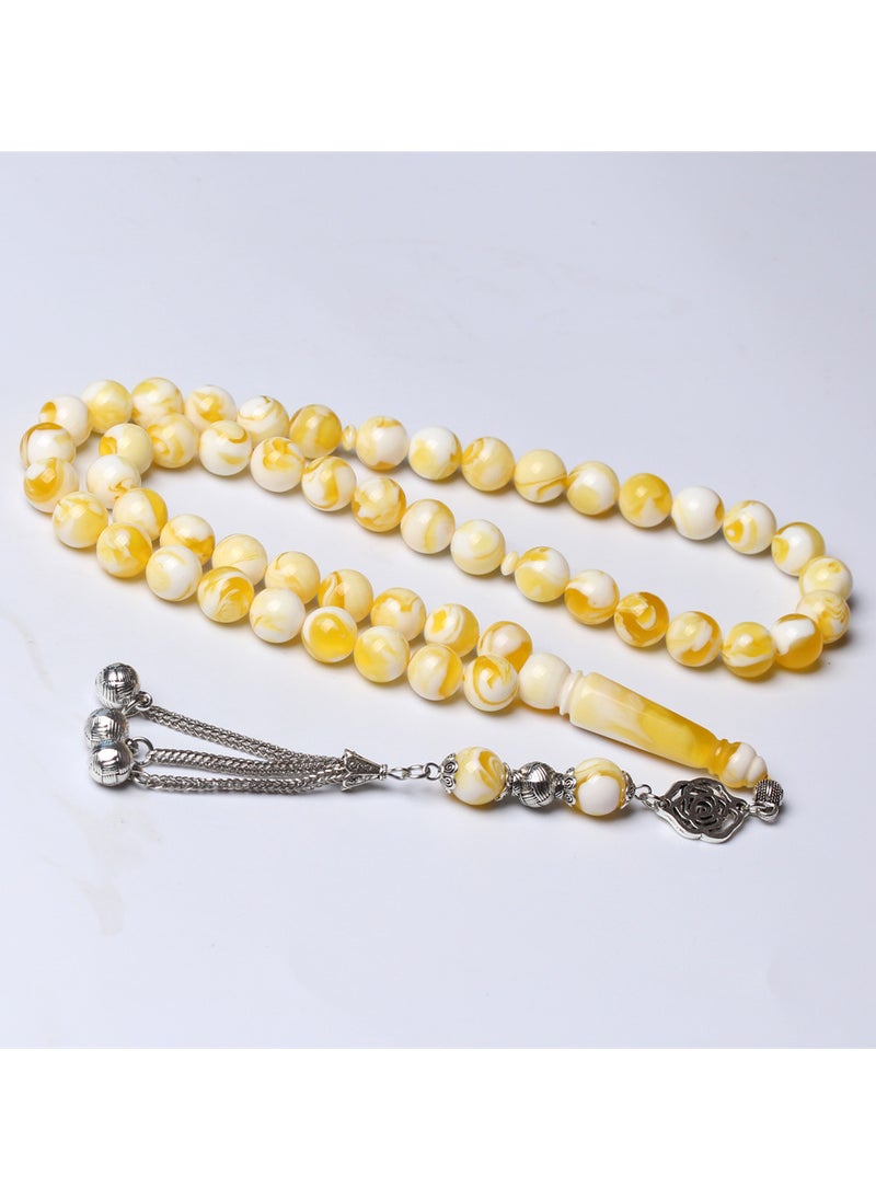 OLUDENIZ Luxury Tasbih - Natural Rose Agate Stone Muslim Prayer Beads, Turkish Misbaha, 33 Beads, Fashionable Tasbeeh  - Image 4