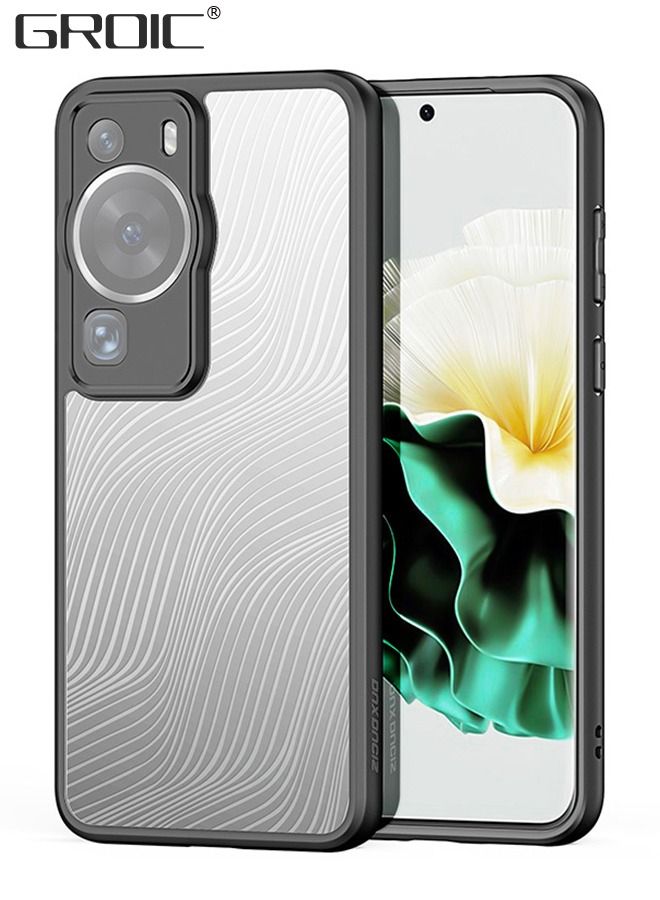 GROIC Designed for Huawei P60/P60 Pro 6.67 Inches Case, Translucent Matte Hard PC Back with Soft Silicone Edge Slim Case Anti-Fingerprints Sanding Surface Shockproof Protective Cover - Image 1