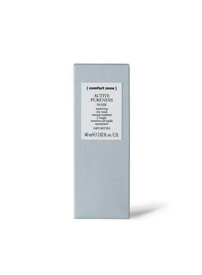 كومفورت زون Ne ] قناع النقاء النشط قناع الطين المطفي للوجه يمتص ويقلل ظهور المسام 2.02 أونصة سائلة. أوز. - Image 3
