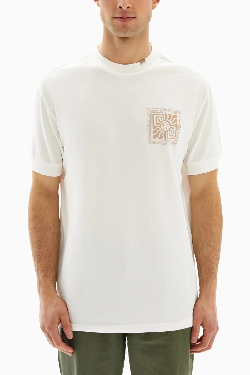Wecre8 White Bohemian Printed T-shirt By WECRE8