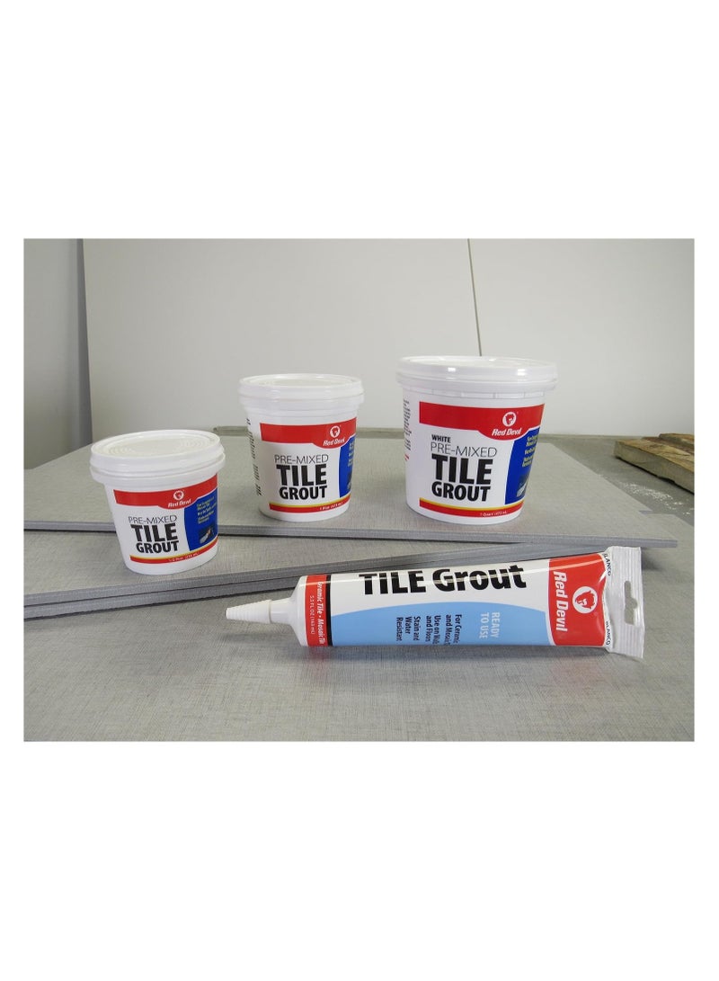 Red Devil 0425 Pre-Mixed Tile Grout Squeeze Tube, 5.5 oz, White - Image 3