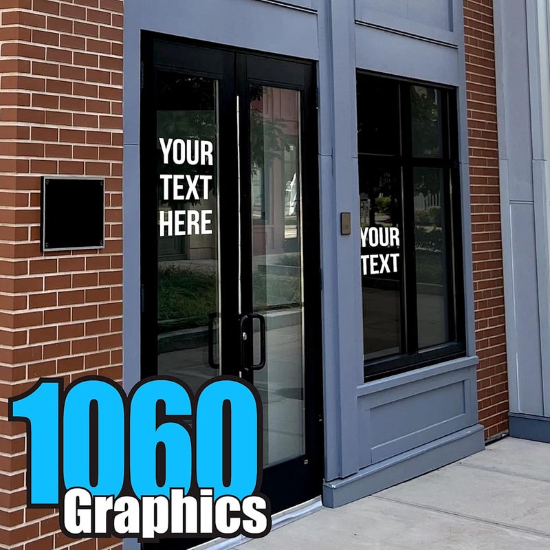 1060 Graphics 4.5" high Custom Vinyl Lettering (Any Color) For Cars, Trucks, Boats, Doors, Windows, Signs, Windshields, Letters, Numbers, Decal Stickers Repeated use resistant selected material - Image 3
