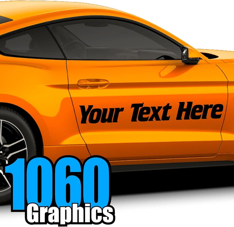 1060 Graphics 4.5" high Custom Vinyl Lettering (Any Color) For Cars, Trucks, Boats, Doors, Windows, Signs, Windshields, Letters, Numbers, Decal Stickers Repeated use resistant selected material - Image 2