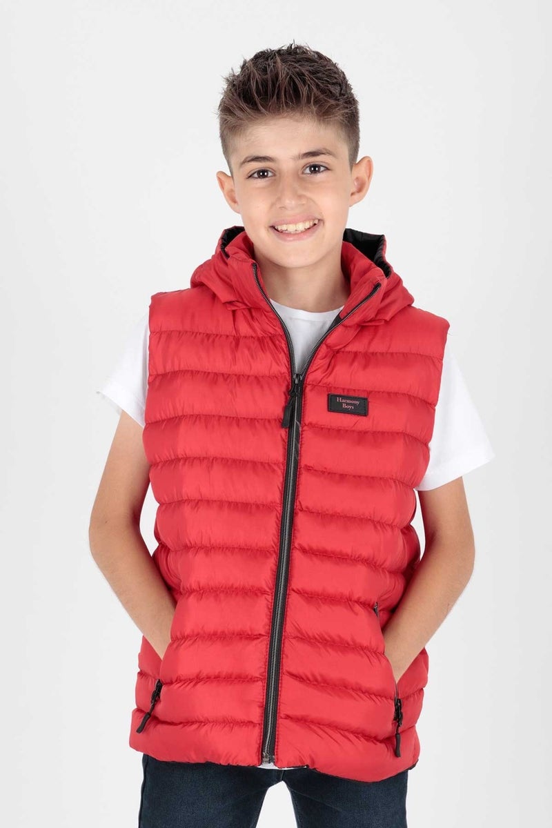 Ahenk Kids AHENGİM BOYS CHILDREN VEST BOYS CHILDREN HOODED PUFF VEST AK215051 - Image 1