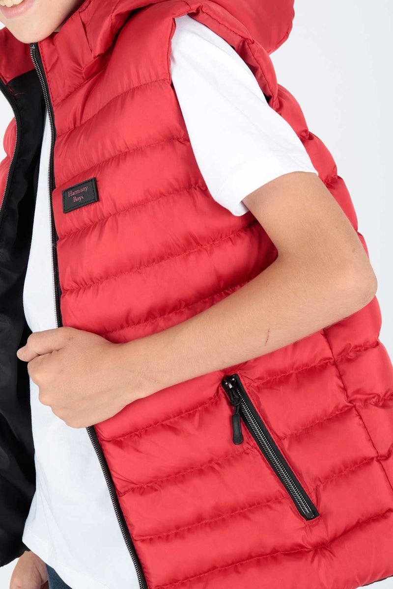Ahenk Kids AHENGİM BOYS CHILDREN VEST BOYS CHILDREN HOODED PUFF VEST AK215051 - Image 5