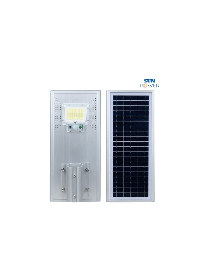 Sun Power 30W Solar LED Street Light with PIR Sensor ALUMINIUM - Image 1
