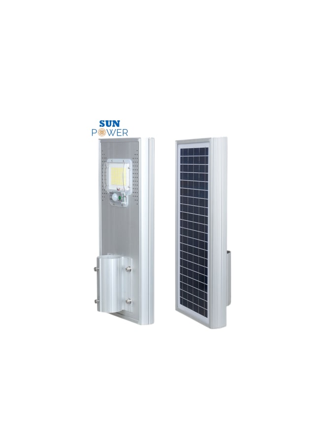 Sun Power 30W Solar LED Street Light with PIR Sensor ALUMINIUM - Image 2