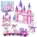 VConejo Classic Building Blocks for Toddlers Compatible with Major Brands Unicorn Theme Princess Castle Number Trains Classic Bricks Creative Educational Buildable Kits for Girls Boys Ages 3 4 5 612 - Image 3