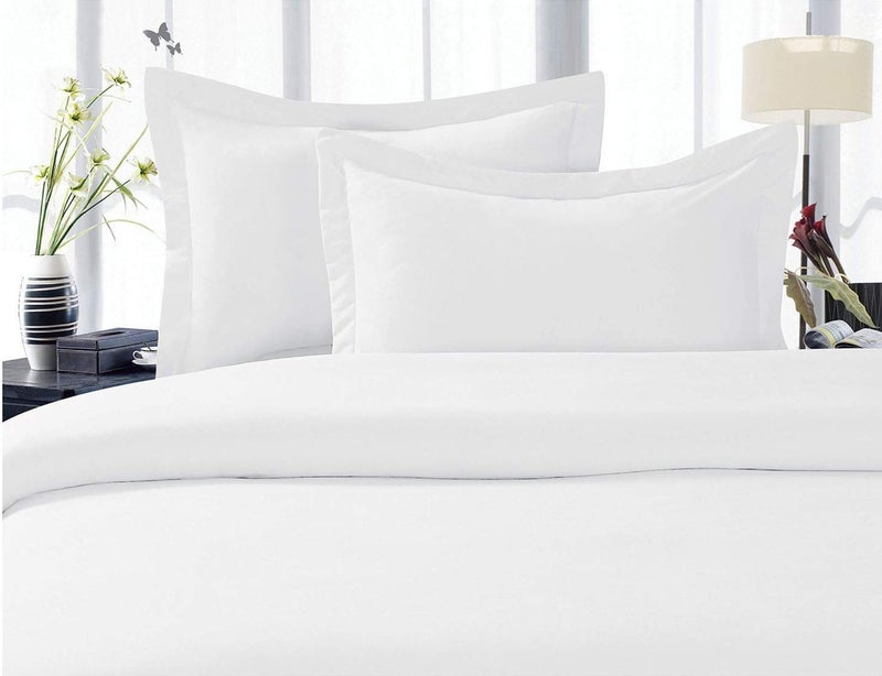 CELINE LINEN Best, Softest, Coziest Duvet Cover Ever! 1500 Premier Hotel Quality Luxury Super Soft Wrinkle Free 2-Piece Duvet Cover Set, Twin/Twin XL, White - Image 3