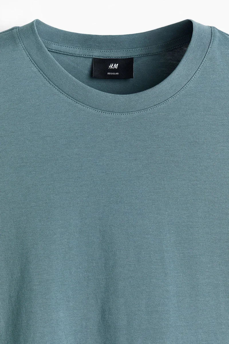 H&M  Cotton T-shirt Regular Fit for Men | Best Price UAE