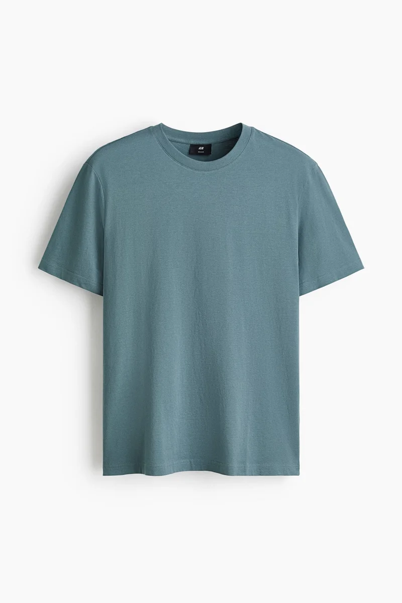 H&M  Cotton T-shirt Regular Fit for Men | Best Price UAE