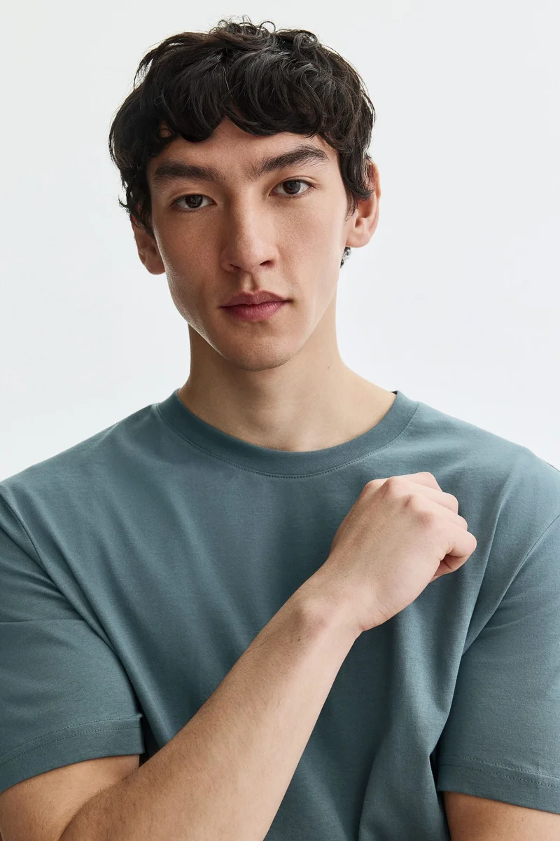 H&M  Cotton T-shirt Regular Fit for Men | Best Price UAE