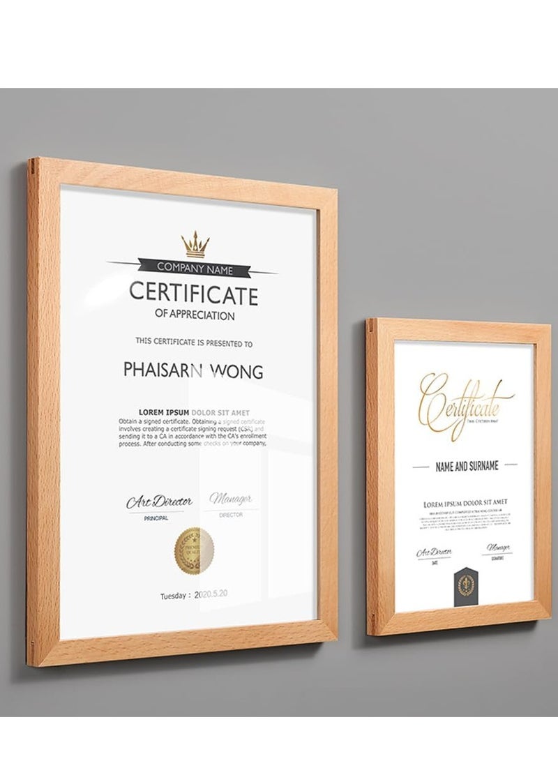 Eckek  Wall Mount Acrylic Sign Holder Self Adhesive Magnetic Display Frame Clear Document Frame for Office, Store, School, Home, Wall Picture Frame - Image 3