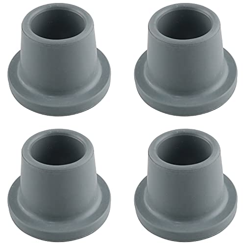 WHYHKJ 4pcs Replacement Feet for Shower Chair Bath Seat 1-1/8" I.D Non-skid Shower Bench and Tub Transfer Benches Rubber Suction Cup Feet, Grey - Image 1