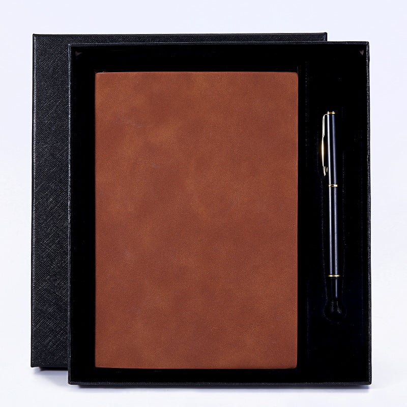 Generic Sleek Sheepskin A5 Notebook Business Set A5 gift box set [book + pen + bag] consult customer service 