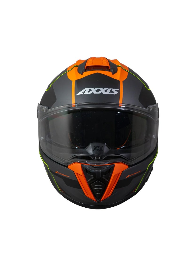 AXXIS - HELMET AXXIS FF122SV HAWK SV SPEAR B4 MATT FLUOR ORANGE - Image 1