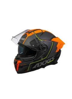 AXXIS HELMET AXXIS FF122SV HAWK SV SPEAR B4 MATT FLUOR ORANGE  - Image 2