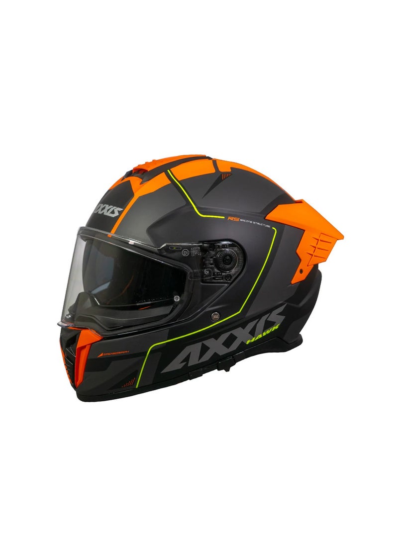 AXXIS - HELMET AXXIS FF122SV HAWK SV SPEAR B4 MATT FLUOR ORANGE - Image 1