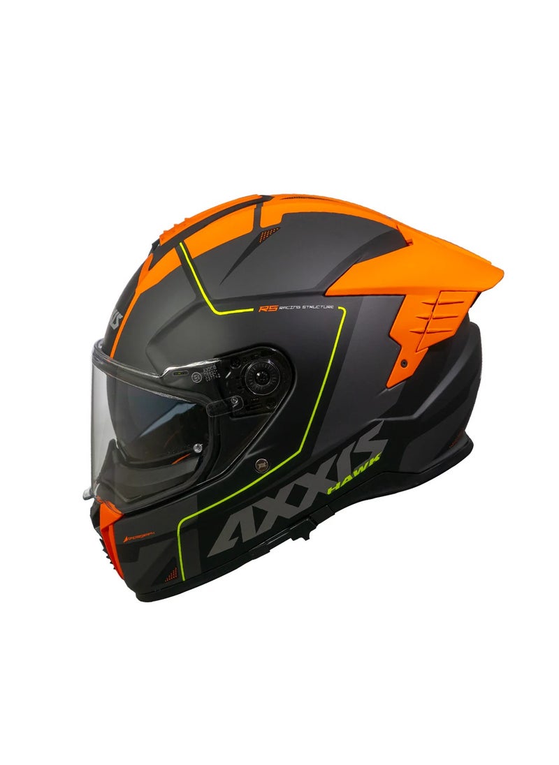 AXXIS - HELMET AXXIS FF122SV HAWK SV SPEAR B4 MATT FLUOR ORANGE - Image 1