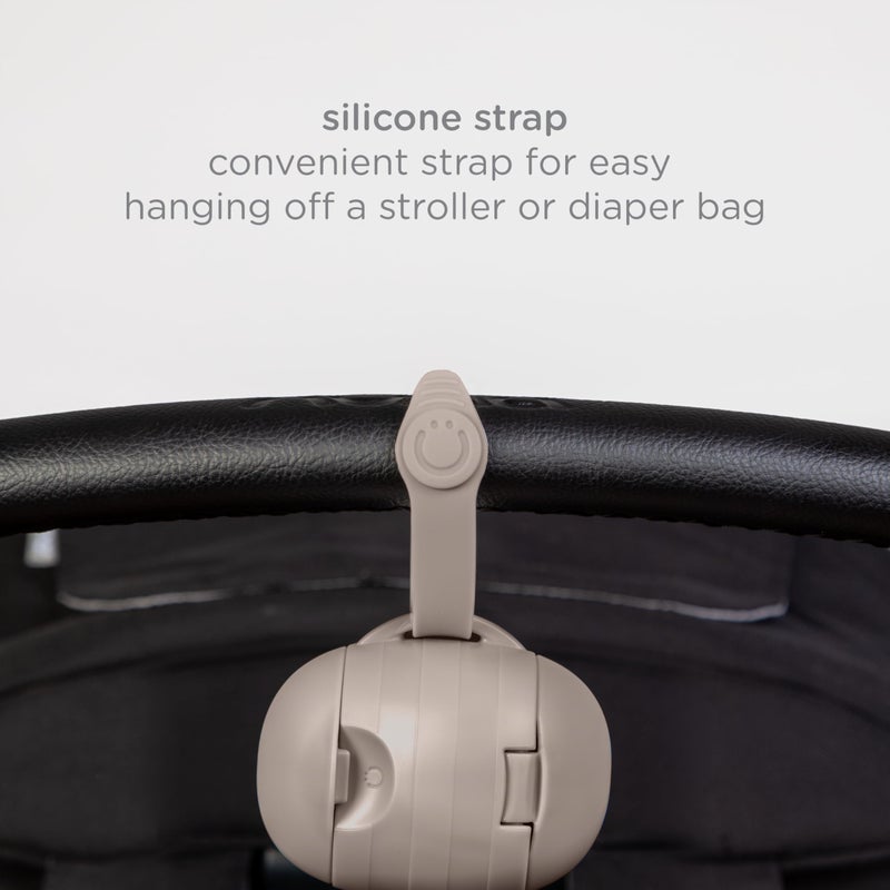 Ubbi On-The-Go Dual Pacifier Holder, Keep's Baby's Binkies Clean and Accessible, Portable for Travel, Diaper Bag Accessory Must Have for Newborns, Taupe - Image 5