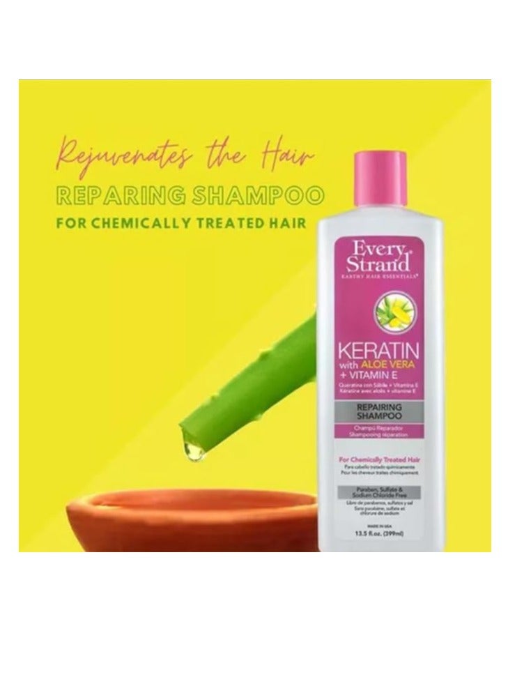 إيفري ستراند شامبو إصلاح الكيراتين مع الصبار والفيتامينات 399 مل - Image 3