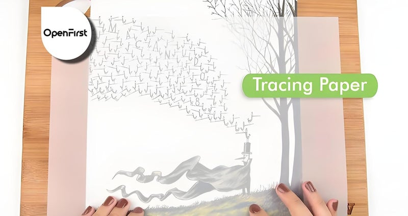 OPENFIRST ® A3 Size Tracing Butter Finest Paper A3 Size 100 GSM Premium Tracing Quality, Pack of 20 Sheets - Image 2