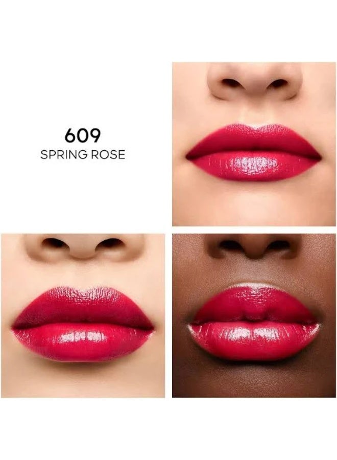 Guerlain KissKiss Shine Bloom Plumping Shine Lip Color 609 Spring Rose 3.2g - Image 4