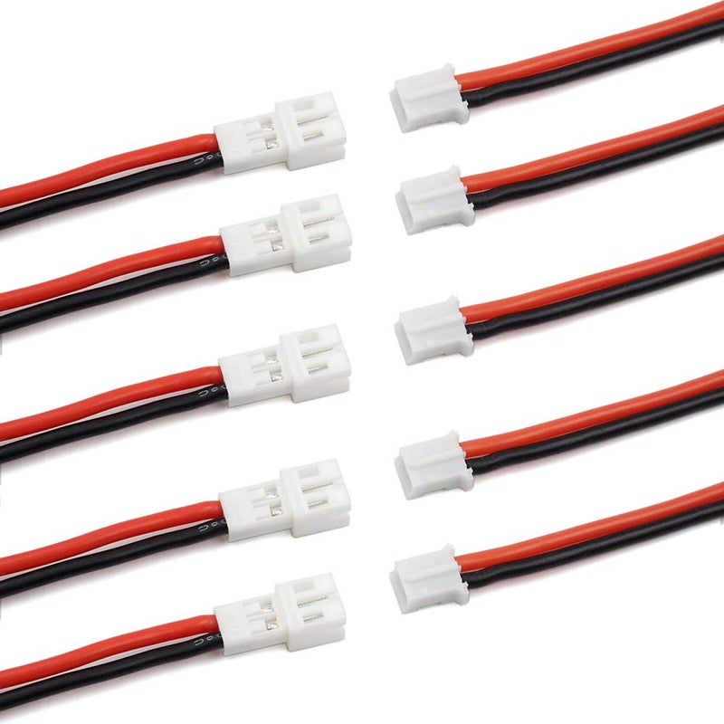 elechawk 10pcs Upgraded Tiny Whoop JST-PH 2.0 Male and Female Connector Cable for Battery JJRC H36 H67 Blade Inductrix Eachine E010 E013 - Image 1