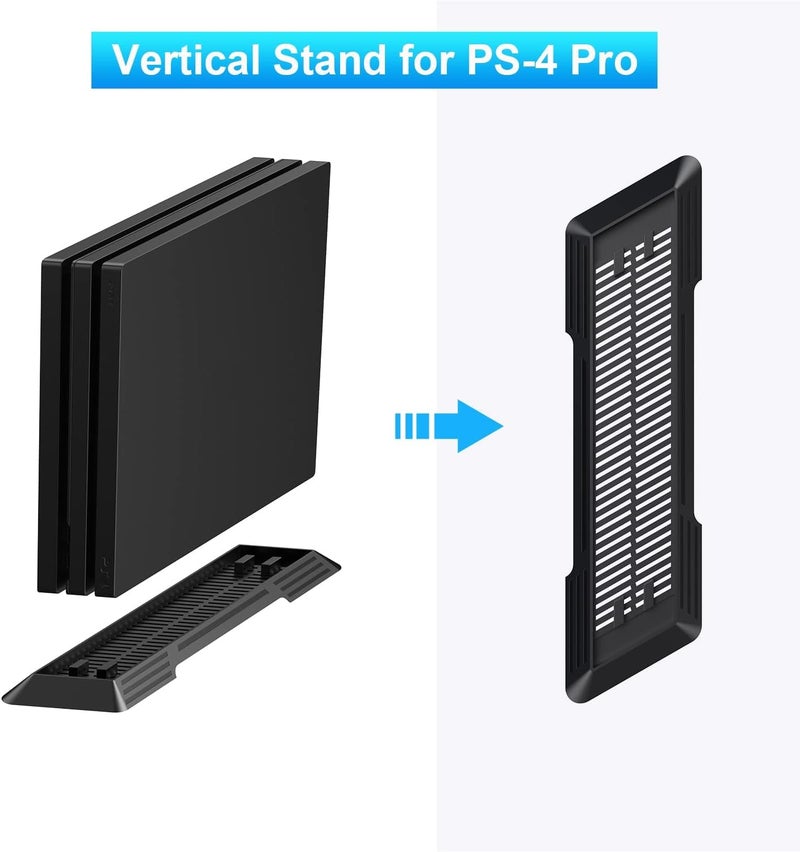 eWINNER Console Vertical Stand Built-in Cooling Vents and Non-Slip Feet Steady Base Mount compatible with Sony PlayStation 4 PS4 PRO Game console (for PS4 PRO) - Image 3