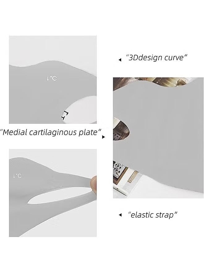 4 Pcs 3D Breathable Face Mask, Reusable Sun Protection Mask for Daily Commute, Face Shield For Hiking Riding Exercise - Image 3