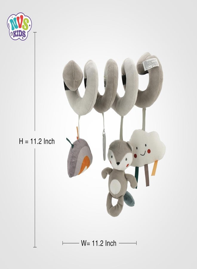 NVS KIDS Spiral Activity Toy for Crib, Rainbow, Cloud Hanging Toys, Infant Stroller and Car Seat | Jhoomer for Crib | - Image 5