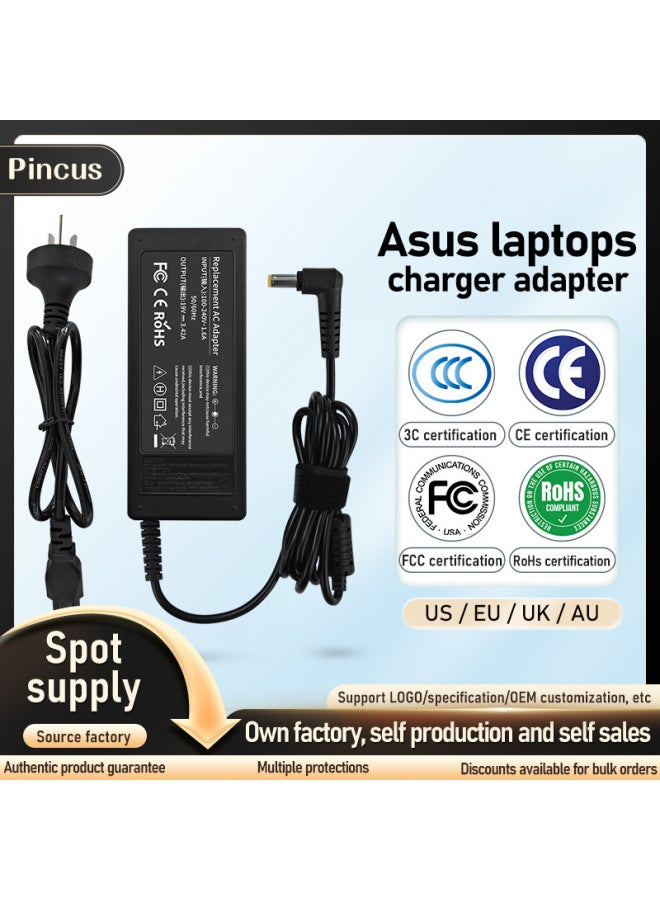 For ASUS Laptop Charger Cable 19V3.42A 5.5*2.5 Power Adapter-color:19V3.42A 5.5*2.5-Specifications:Australian Regulations