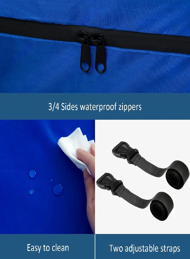 Moonsea Mattress Storage Bag Full Size Waterproof, Reusable Mattress Bag for Moving, Strong Zipper Extra Heavy Duty Mattress Moving Bag, Easy Carrier Mattress Boxes for Moving, Fit for Mattress Up to 15 Inch 
