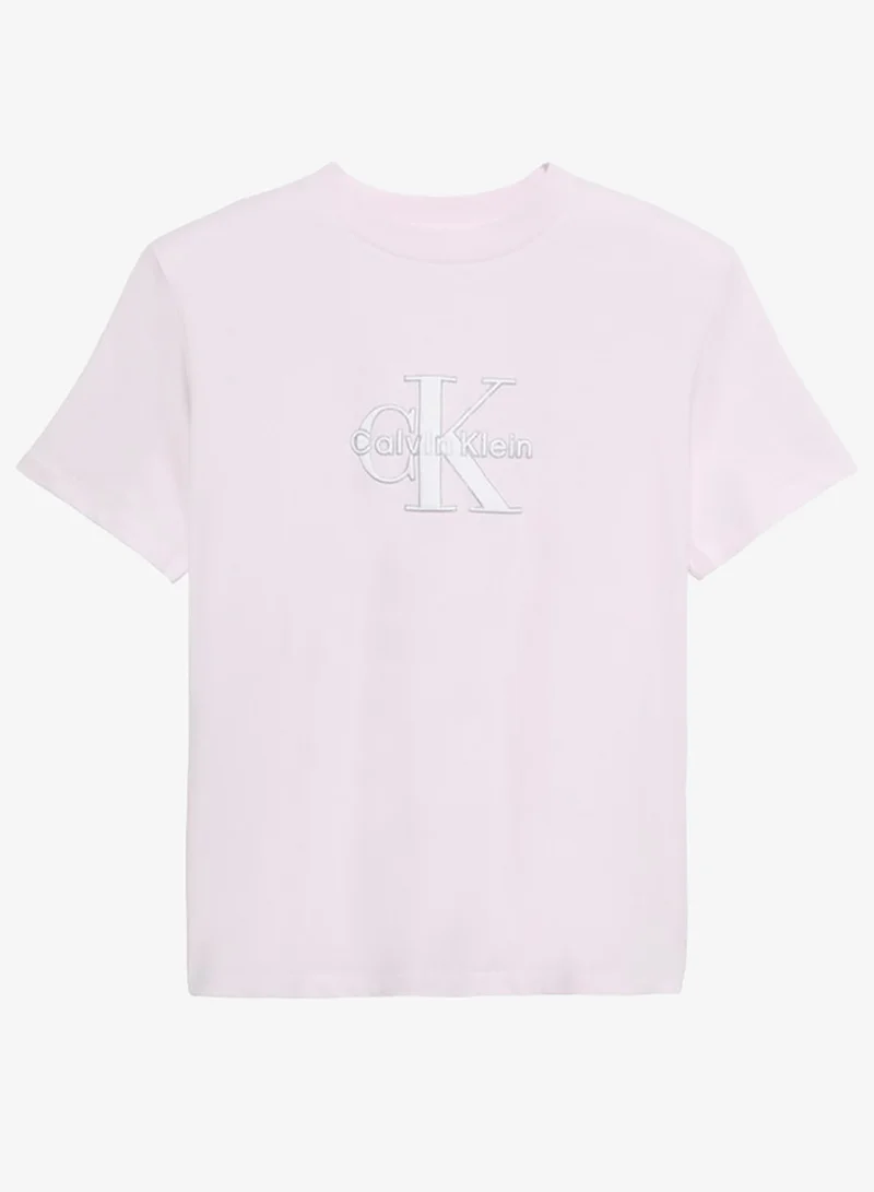 Calvin Klein Jeans  Glitter Monogram T-shirt for Women | Best Price UAE