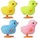 Auvitaya Easter Wind Up Chicken Toys 4pcs Cute Plush Jumping Bunny Toy Hopping Animals Clockwork Windup Rabbit for Kids Birthday Gift Party Favors Christmas Goody Bag Fillers Prizes Treasure Box - Image 2