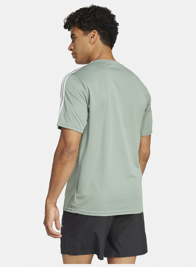 Adidas train essentials base 3-stripes training men's t-shirt  - Image 4